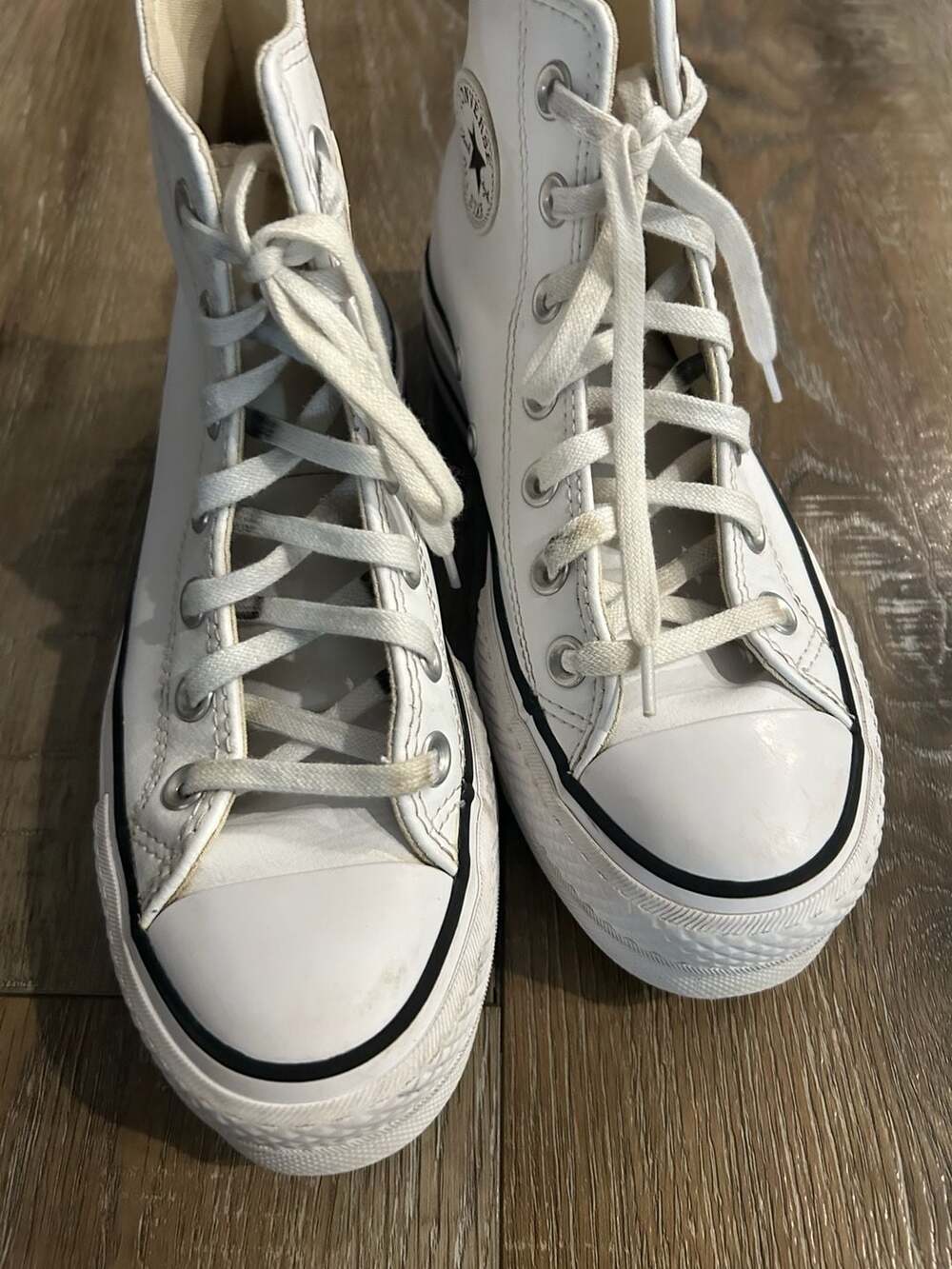 Converse Chuck Taylor All Star Lift Platform High Top Sneakers White Leather
